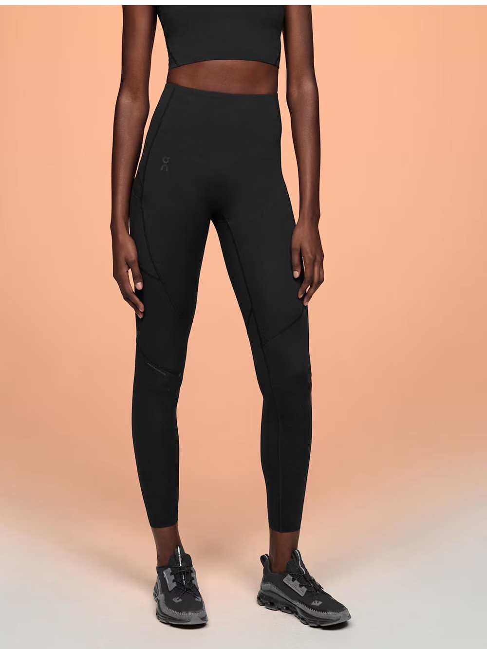 On Clouds Women's High-Rise Black Performance Leggings